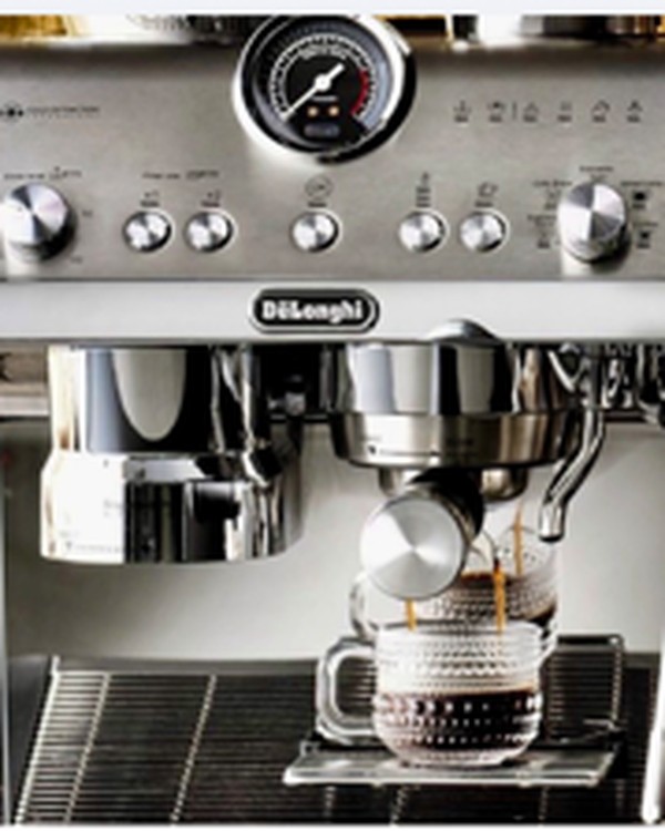 A photo of an espresso machine, just taken